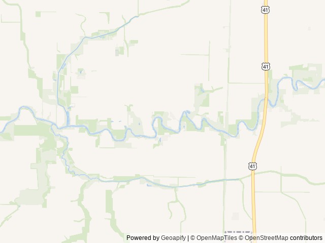 Map of Newton County Fairgrounds location at Kentland, IN, United States