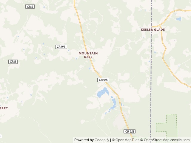 Map of Big Bear Lake Camplands location at Bruceton Mills, WV, United States