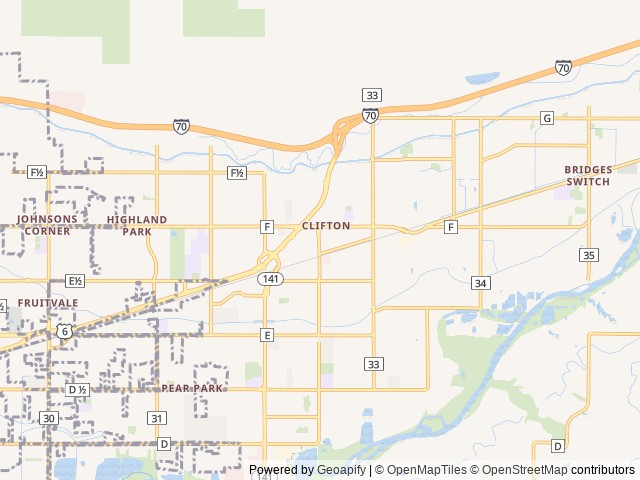 Map for Luxury 20OG Mini Loft adventure trailer near Clifton, CO