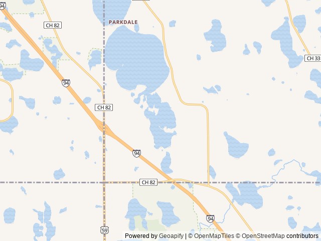 Map of Swan Lake Resort & Campground location at Fergus Falls, MN, United States