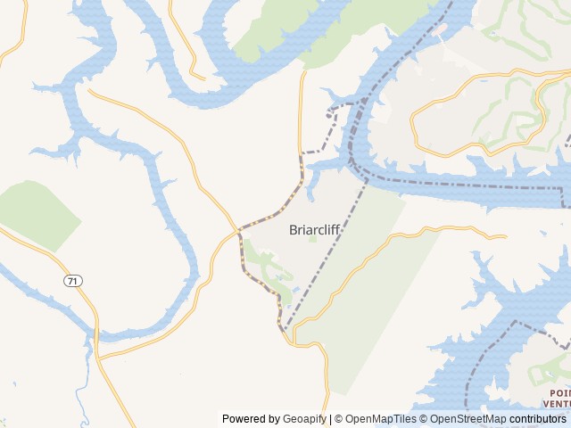 Map of Pace Bend RV Park at Briarcliff location at Spicewood, TX, United States
