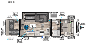 2023 Forest River RV Vibe 28BHE