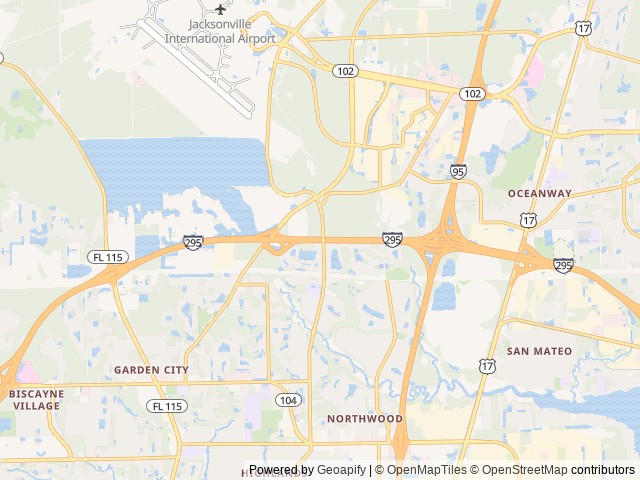 Map of Love's RV Hookup-Jacksonville Duvall FL 828 location at Jacksonville, FL, United States