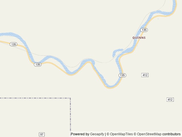 Map of Cascade Creek Campground location at Plains, MT, United States