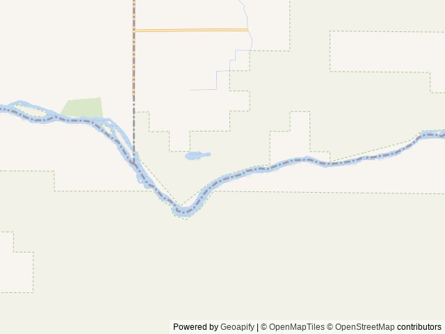 Map of Halverson Bar/lake location at Melba, ID, United States
