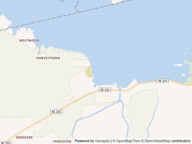 Map of Ebenezer Park location at Jasper, TX, United States