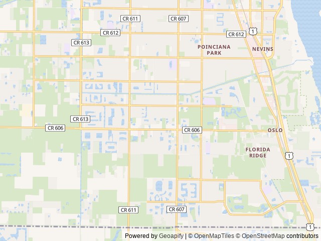 Map for 2022 Cruiser RV Hitch 17 BHS near Vero Beach, FL