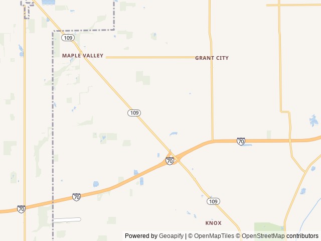 Map of Jellystone Park™ Indianapolis East location at Knightstown, IN, United States
