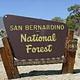 San Bernardino National Forest Sign