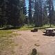 Campsite at Diamond Lake National Forest Campground, Oregon, on the way to Crater Lake 