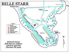Belle Starr Park Map