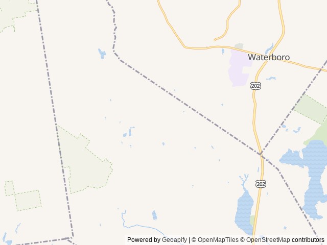 Map of Spacious Skies Walnut Grove location at Alfred, ME, United States