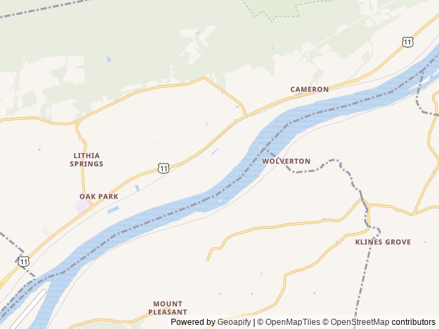 Map for 2022 Omni RS36 EZ Driving up to 15 MPG near Northumberland, PA