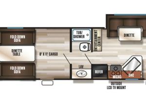2017 Forest River RV Cherokee Grey Wolf 27RR RV rental photo 7