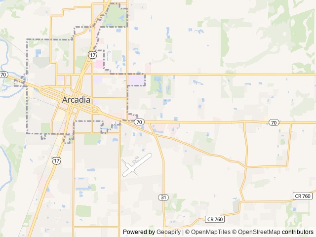 Map of BIT Big Tree location at Arcadia, FL, United States