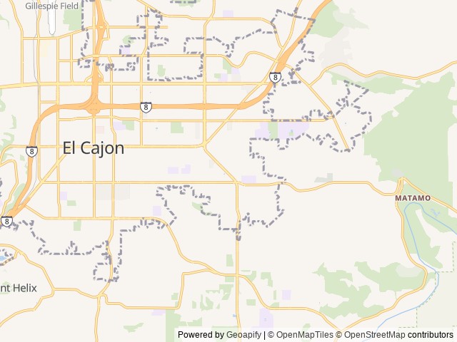 Map for Adventure Awaits RV Rentals 2021 Open Range 28bh near El Cajon, CA