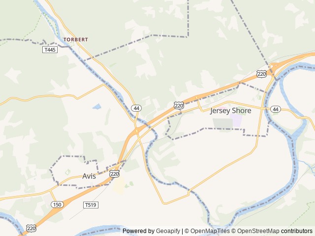 Map for Fully equipped and super cozy camper near Jersey Shore, PA