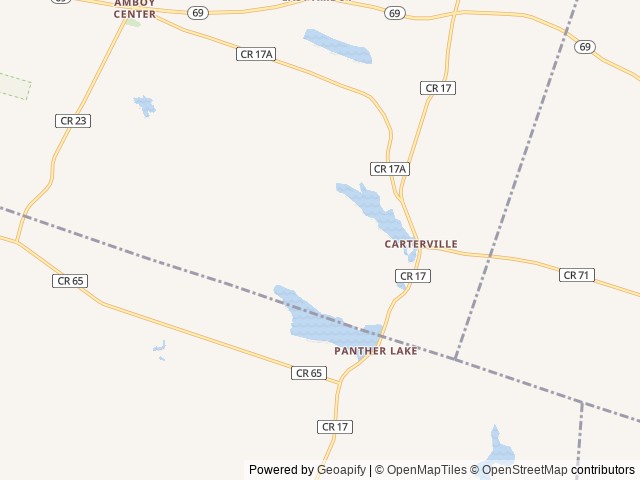 Map of Carterville Acres location at Camden, NY, United States