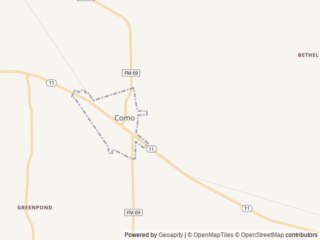 Map for 2023 Forest River RV Salem 32BHDS near Como, TX