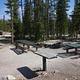 Site 3 (Double Site) Amenities - 2 picnic tables, campfire ring and preperation table