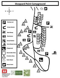 Sheppard Point Campground Map