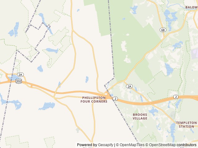 Map of Lamb City Campground location at Phillipston, MA, United States