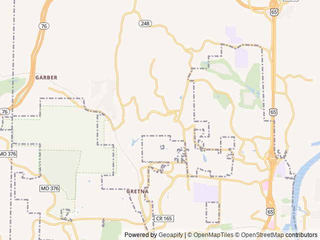Map of America's Best Campground location at Branson, MO, United States