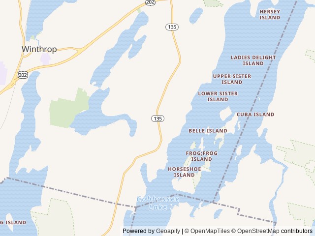 Map of More to Life Family Campground location at East Winthrop, ME, United States