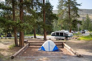 Tower Fall Campground tent
