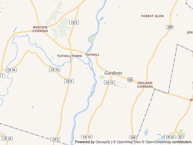 Map of Jellystone Park™ Gardiner location at Gardiner, NY, United States
