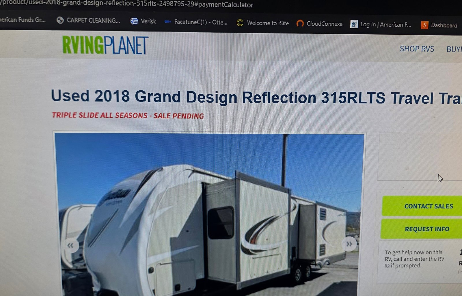 2018 Grand Design Reflection 315RLTS