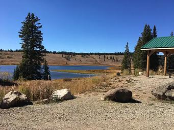 Dumont Lake is a short walk or drive from Dumont Campground