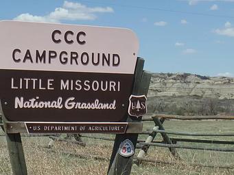 Welcome to the CCC Campground on the Little Missouri National Grassland