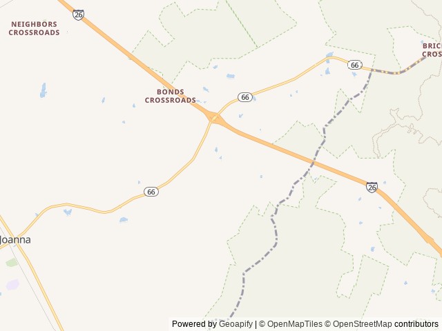 Map of Newberry / I-26 / Sumter NF KOA Journey location at Kinards, SC, United States