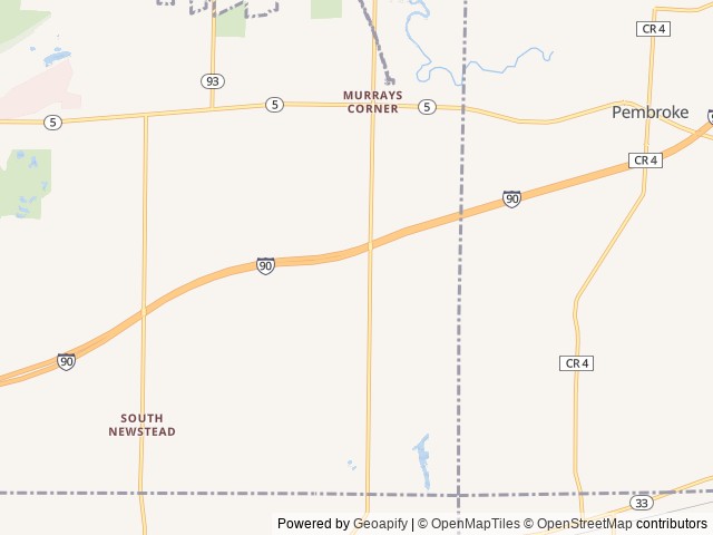 Map for 2022 Jayco Jay Feather 27BHB near Akron, NY