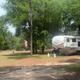 A full-hookup RV site at Paw Paw's RV Park