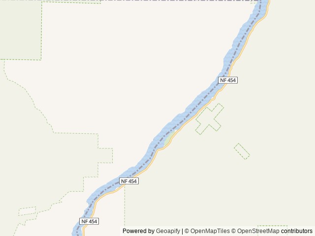 Map of Hells Canyon Area - Hells Canyon Park location at 46 Mi Nw Of Cambridge, ID, United States