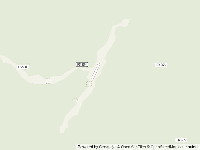 Map of Magee Rangers Cabin location at Coeur d'Alene, ID, United States