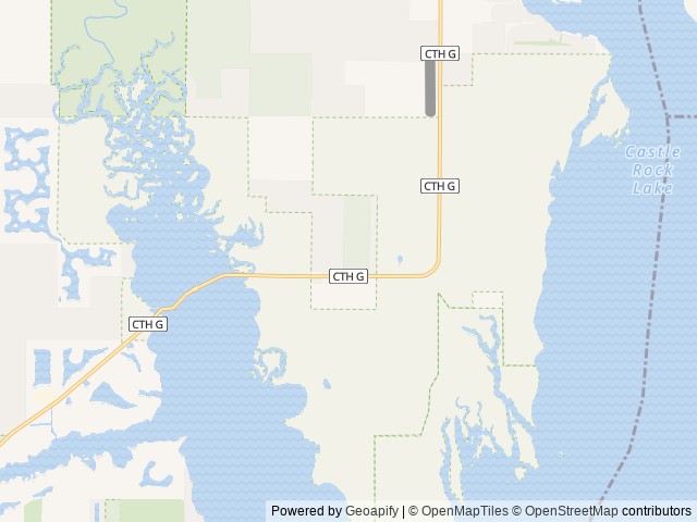 Map of Buckhorn Campground & RV Resort, LLC location at Necedah, WI, United States