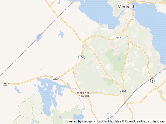 Map for 2007 Pace Arrow 38P near Meredith, MA