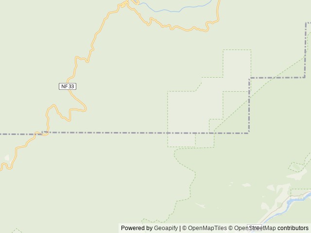Map of Bald Knob Lookout location at Powers, OR, United States