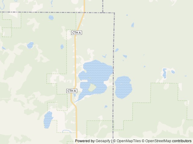 Map of The Backyard on Amnicon Lake location at Superior, WI, United States