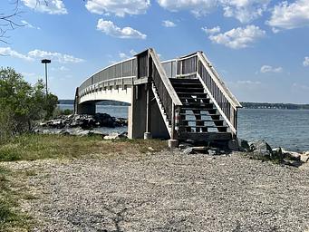 A photo of fishing bridge from Pax River Hog Point Campgrounds