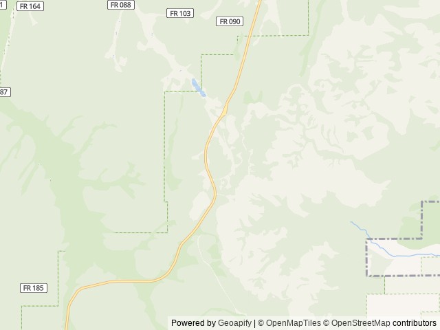 Map of North Campground (UT) location at Bryce, UT, United States
