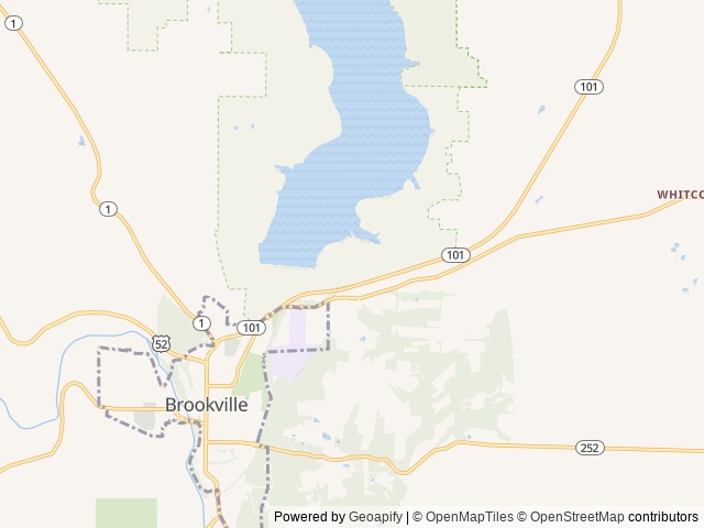Map of Overlook Shelter (Brookville Lake) location at Brookville, IN, United States