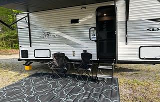 Cute little Murphy bed and bunk house