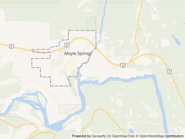 Map of Twin Rivers Resort location at Moyie Springs, ID, United States