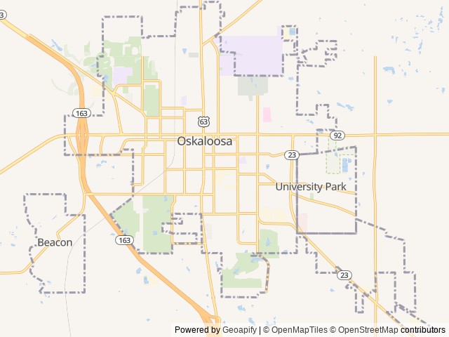 Map for Perfect Little Trailer near Oskaloosa, IA
