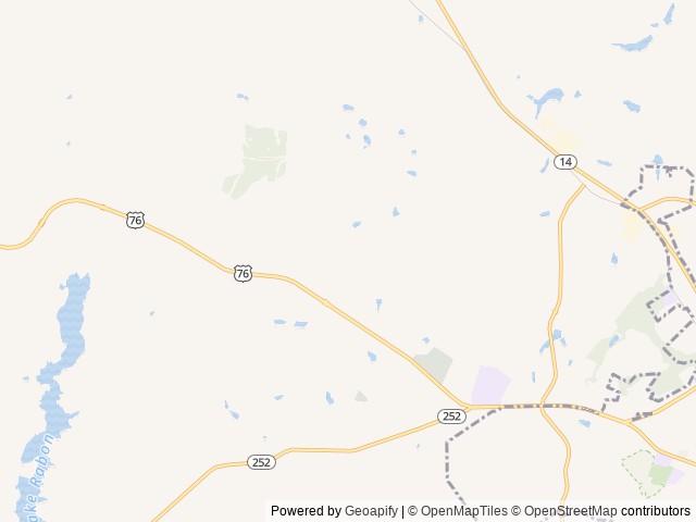 Map of Poplar Springs location at Hartwell, GA, United States