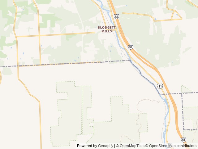 Map of Greek Peak Mountain Resort Campground location at Cortland, NY, United States